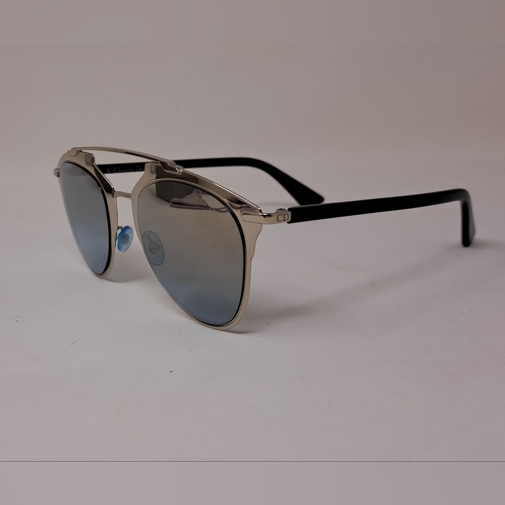 Christian Dior Womens Mirror Aviator Sunglasses Reflected SIlver 85LHD 52-21-140 - Picture 9 of 16